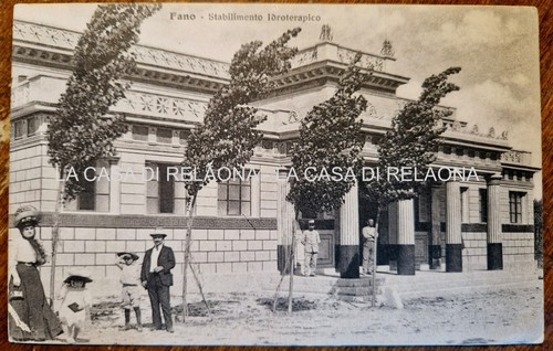 Cartolina fano stabilimento - fano,
