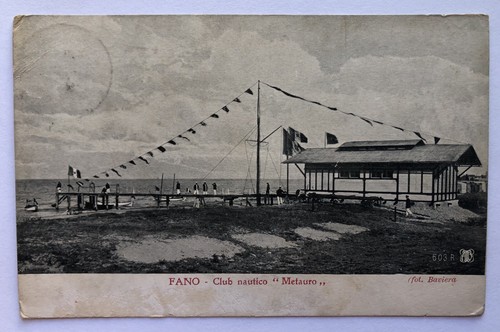 Cartolina fano club nautico - cartolina,