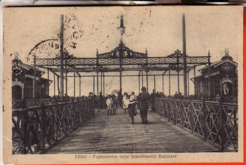 Cartolina fano viaggiata - ,