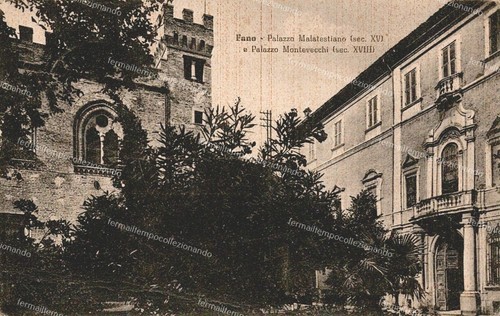 De37 cartolina fano palazzo - de37,