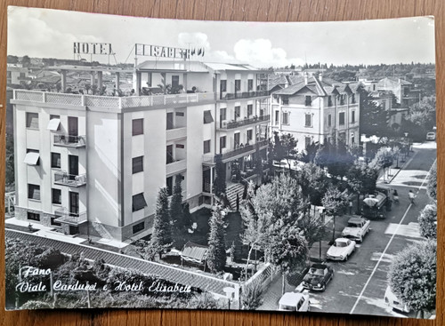 Cartolina fano pubblicita - di, pubblicita'