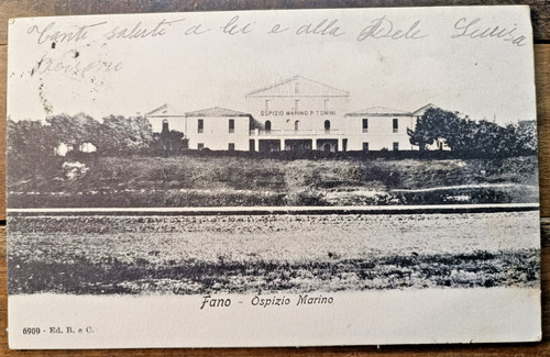 Cartolina fano ospizio - di,