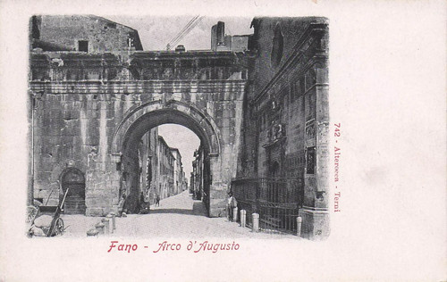 Cartolina fano arco - cartolina,