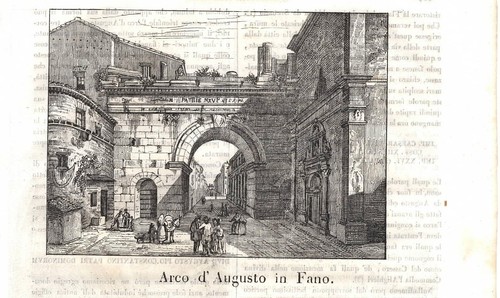 Stampa antica fano - stampa, di