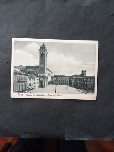Cartolina fano piazza - fano,