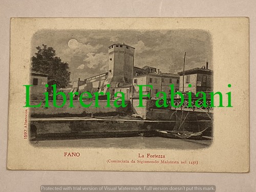 Fano fortezza cartolina - la,
