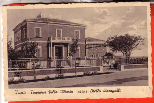 Cartolina fano viaggiata - cartolina,