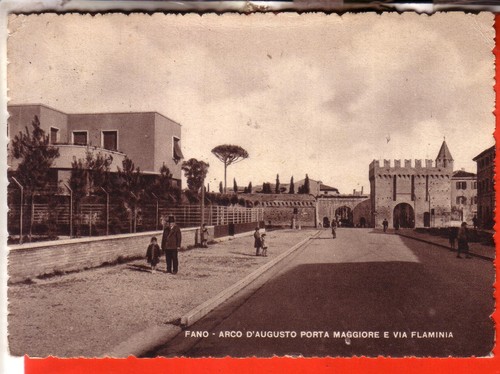Cartolina fano antica - fano, fg