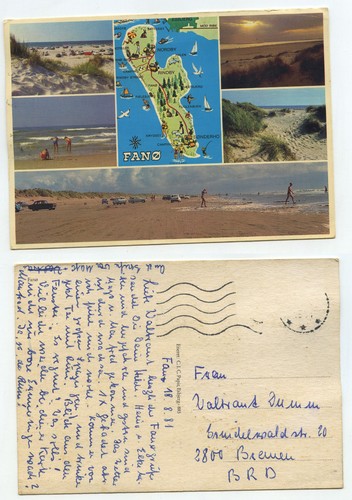 07727 fano cartolina - fano,