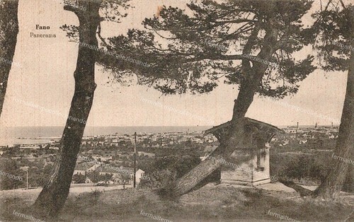 De38 cartolina fano panorama - cartolina,