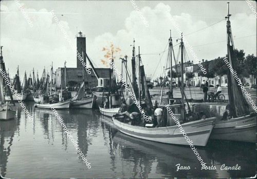 Bu171 cartolina fano porto - fano,