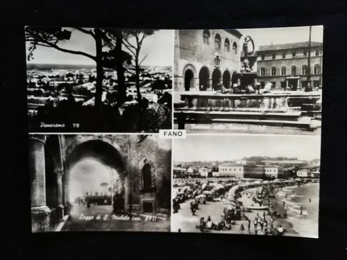 Cartolina fano vedutine - cartolina,